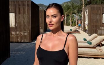 Fahriye Evcen tatil fotoğrafı
