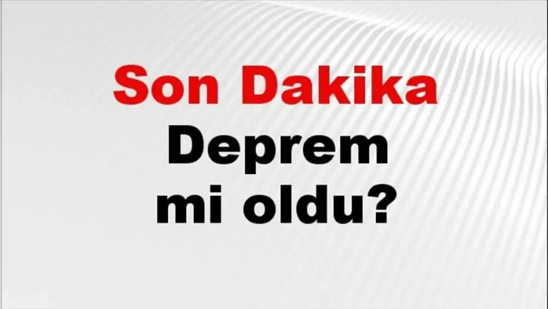 depremler